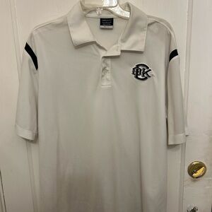 White Polo Shirt with Oklahoma City Redhawks Logo
